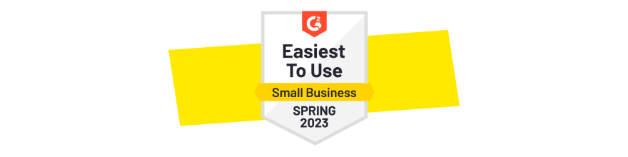 G2 Easiest to Use in Small Business Frühling 2023