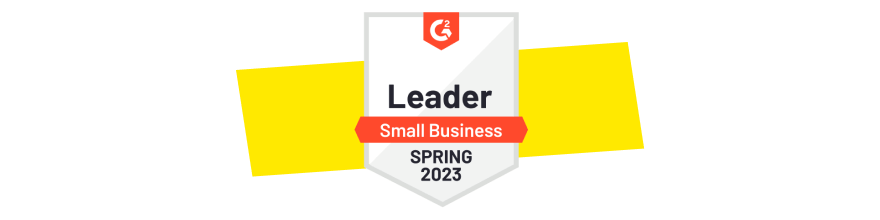 G2 Leader in Small Business Frühling 2023