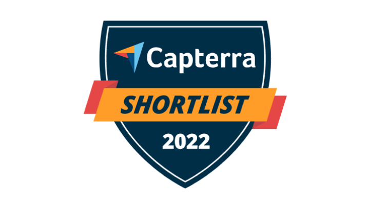 Emblema de 2022 do Capterra Shortlist