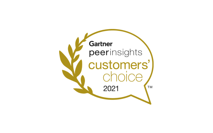 Distintivo de elección de los clientes de Gartner Peer Insights 2021